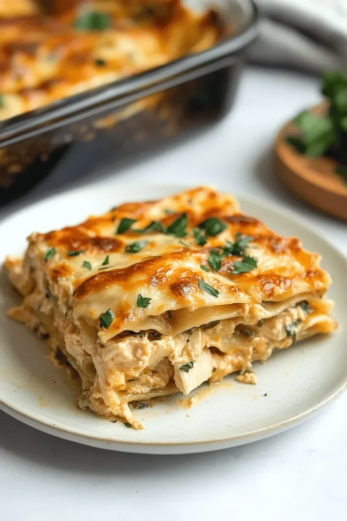 THE BEST EASY CHICKEN ALFREDO LASAGNA 4 THE BEST EASY CHICKEN ALFREDO LASAGNA