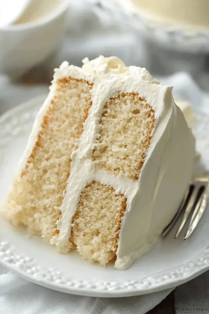 THE BEST GLUTEN FREE VANILLA CAKE RECIPE