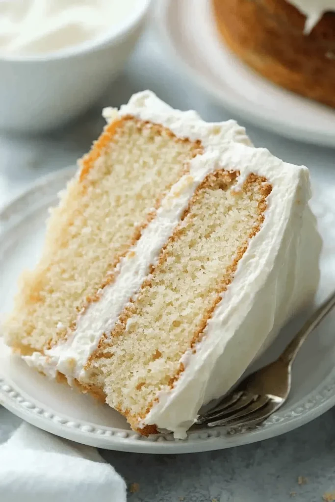 THE BEST GLUTEN FREE VANILLA CAKE RECIPE