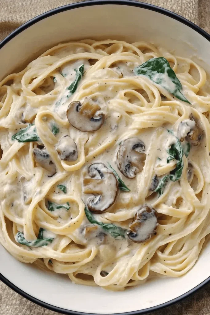 mushroom alfredo sauce