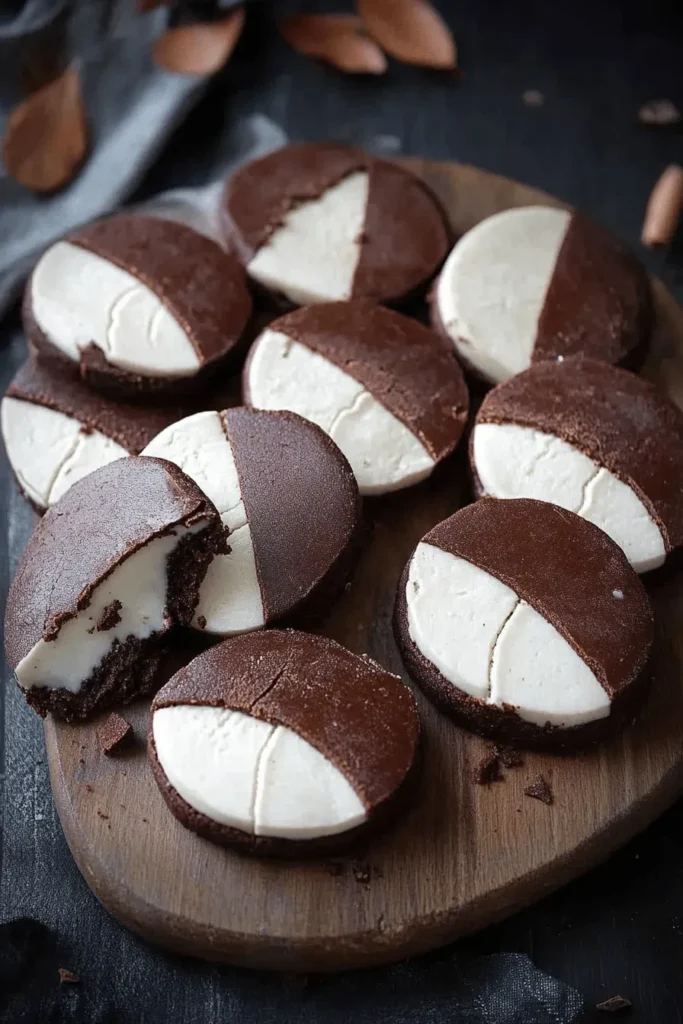 CHOCOLATE HALF MOON COOKIES
