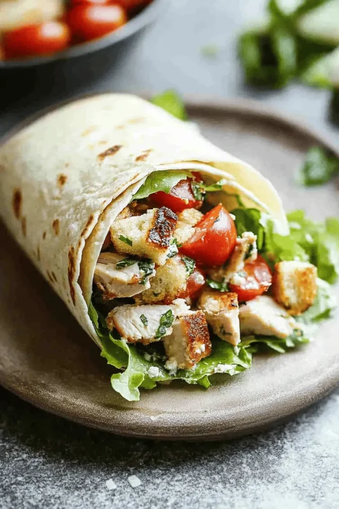 Chicken Caesar Wraps